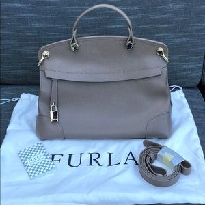 FURLA Authentic Petite Leather Satchel
